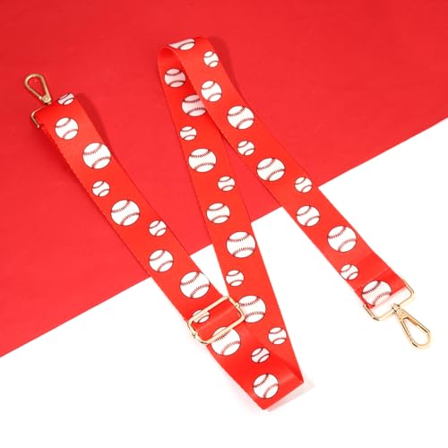 Image of NVENF Game Day Purse Strap Replacement Baseball Basketball Soccer Golf Crossbody Shoulder Bag Straps for Stadium Clear Purse (Style F)
