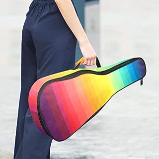 Housse pour ukulélé – Rayures arc-en-ciel colorées – Rembourrage en éponge de 10 mm d’épaisseur – 53,3 cm – Avec sangles… - Les Beatles, Paul McCartney, John Lennon, RIngo Starr, George Harrison Housse pour ukulélé - Rayures arc-en-ciel colorées - Rembourrage en éponge de 10 mm d'épaisseur - 53,3 cm - Avec sangles… – Image 6