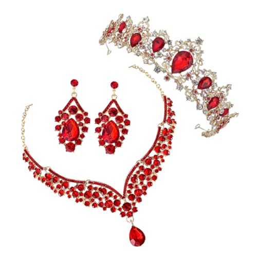 Bijoux en strass de haute qualité en alliage rouge d'exception - 7