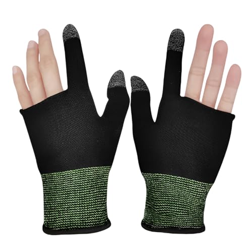 LuLiyLdJ 2 Pairs Gaming Handschuhe, Fingerkappen, Mobile Game Finger Sleeve, Touchscreen Handschuhe, leitfähige Faser fingerspitzen