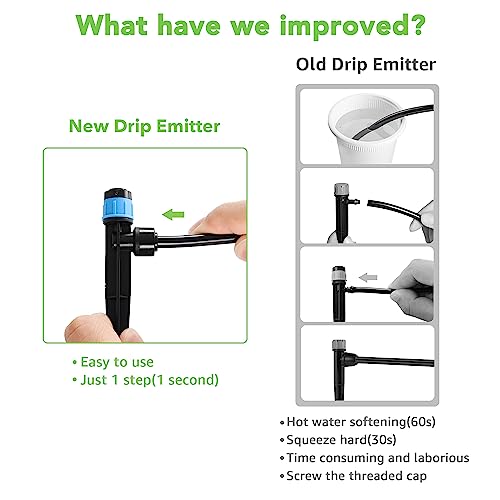 MIXC 30PCS QuickConnect Drip Irrigation Emitters Fan