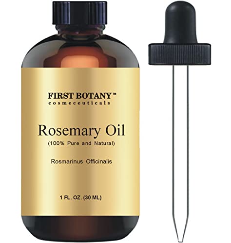 100% Pure Rosemary Essential Oil - Premium Rosemary Oil for Aromatherapy, Massage, Topical & Household Uses - 1 fl oz (Rosemary)