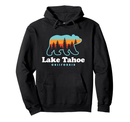 Lake Tahoe California Bear Mountains Hiking Pullover Hoodie