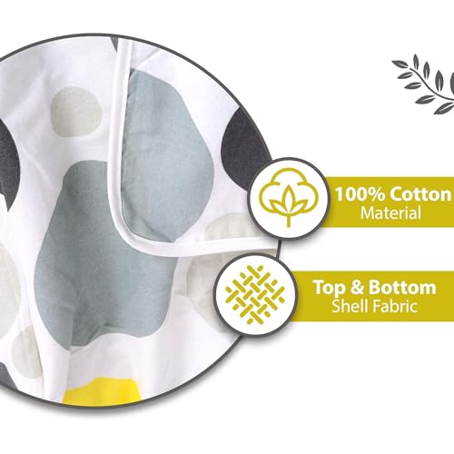Image of Divine Casa 100% Cotton All Season Calming Patch Single AC Dohar Blanket I Lightweight for Winter, Traveling (120 GSM, 110x220 cm) Quarry| TC - 120