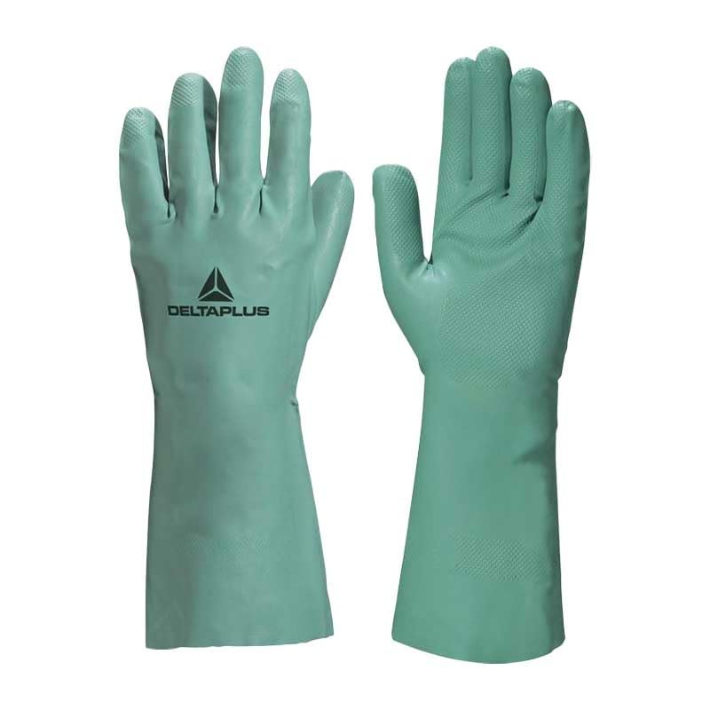 DELTA PLUS Safety Gloves Nitrex VE801 Cotton Flock Nitrile Fully coated for Chemical Resistant Gloves with Washable | waterproof & Tight glove | Silicone free | Size Large (12 INCH) | Pack of 1Pair (B0CZLMDG5L) Amazon Price History, Amazon Price Tracker