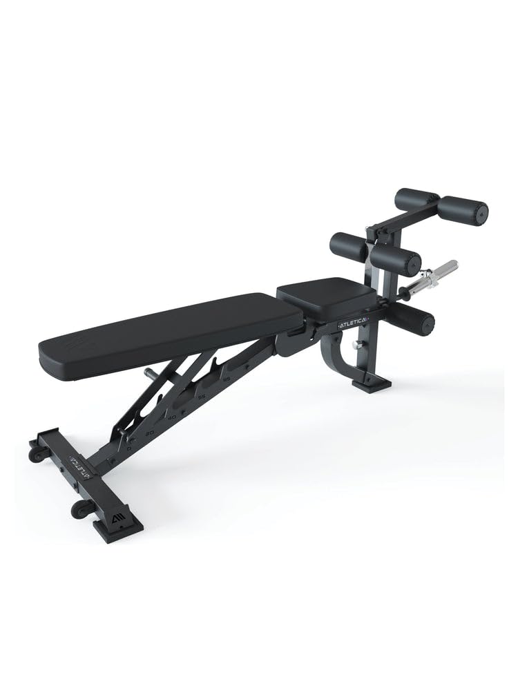 ATLETICA B2 LegMaster Beincurl Hantelbank | Leg Curl Beintraining, Schrägbank negativ verstellbar, Bis 400kg belastbar