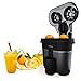 IKOHS JUICER Dual Presse-agrumes double électrique, système à double cône de 90 W, filtre à pulpe, réservoir 500 ml, compact, très facile à nettoyer, pieds antidérapants, 2 têtes, rangement de câbles