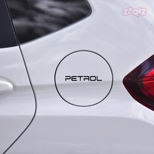 Image of Adhesive Petrol Warning Sticker for Vehicles, Perfect for Daily Use 1 Pack 2 Pieces (Black)