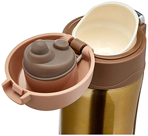 Garrafa Termica Aço Inox 500ml Vacuo Quente Frio Agua Café Dourado