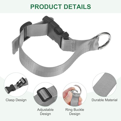 Image of M METERXITY 2-Pack Add A Bag Luggage Strap, Adjustable Suitcase Belt for Connecting Handbag /Backpack /Jacket, Luggage Connector [Dark Gray]