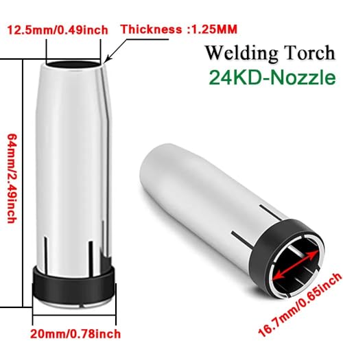 Diffuseur et porte-buse MB-24KD pour un arc de soudage stable - 5