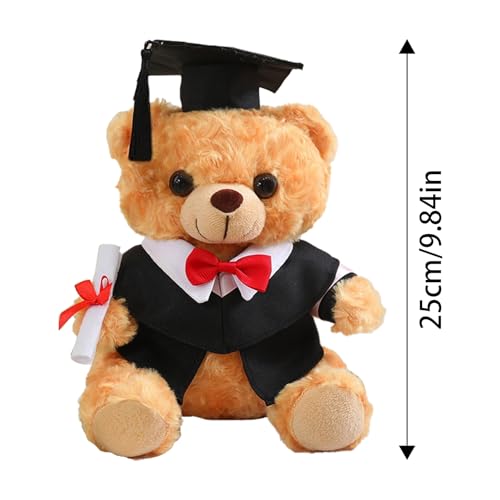 Peluche de graduación de 25 cm con gorro y toga para estudiantes 5