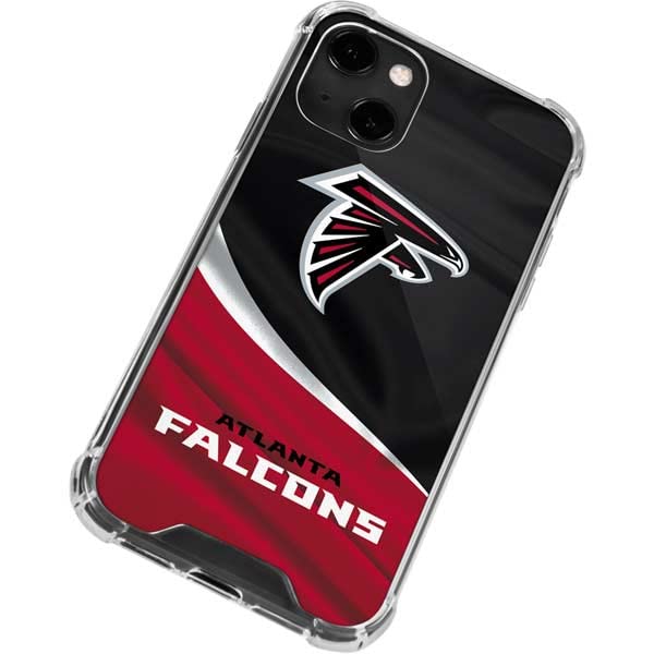 Skinit Clear Phone Case Compatible with iPhone 13 - Officially Licensed NFL Atlanta Falcons Design