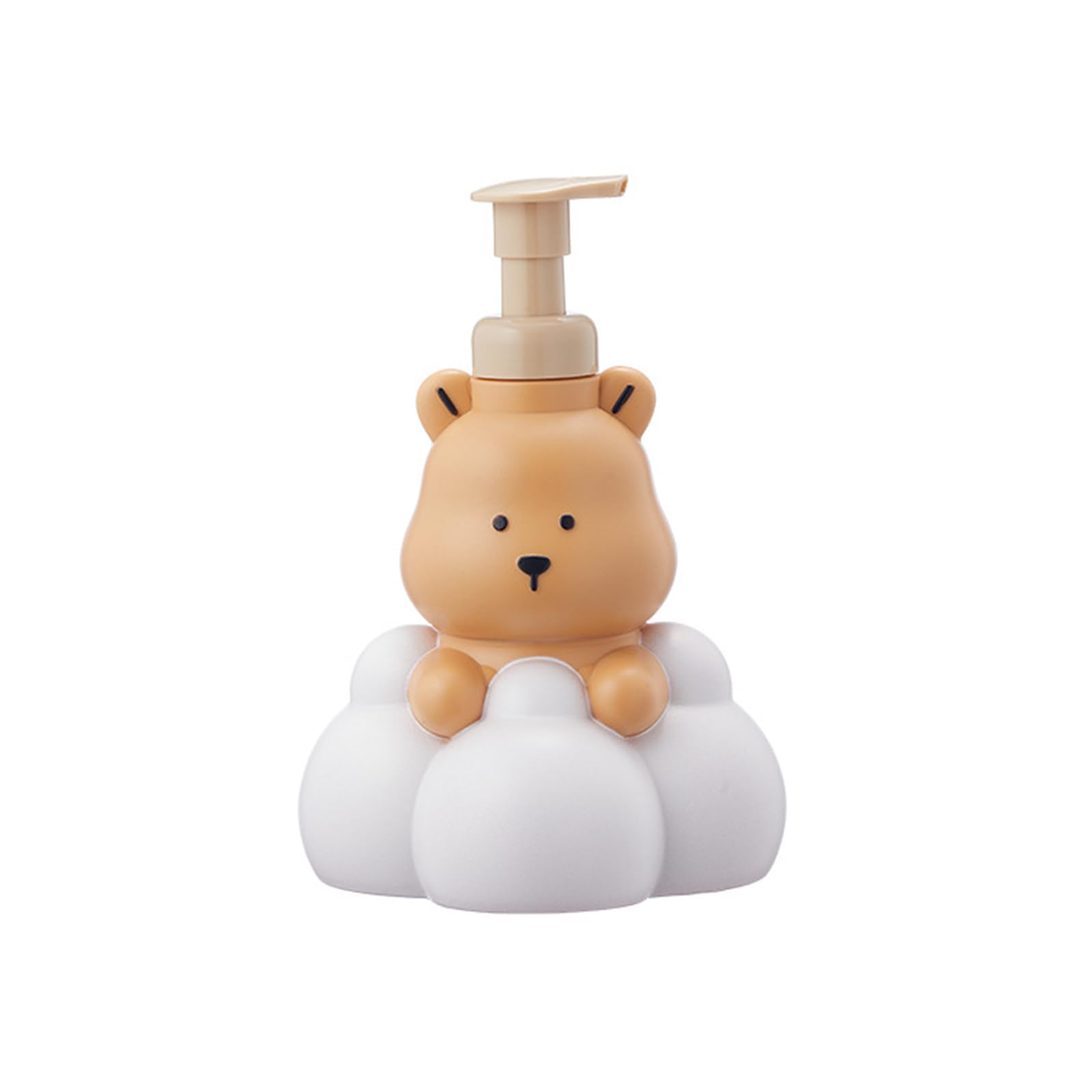 Buxuaaaa 250 / 500ml Cartoon Bear Foaming Soap Dispenser Refillable Hand Sanitizers and Shampoo Pump Bottle for Bathroom Collection