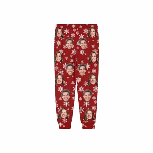 Custom Men's Pj Pants with Photo Personalized Pet Face Pajama Pants Birthday Funny Gift for Him Boyfriend Husband4