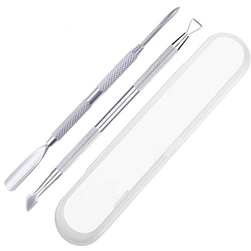 UrBeauty Gel Nail Remover Kit, Stainess Steel Nail Cleanser and Cuticle Pusher and Scraper, 2 in 1