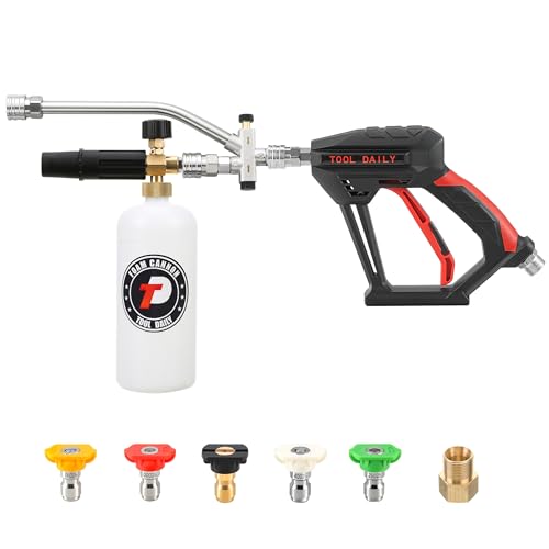 Tool Daily Short Pressure Washer Gun with Foam Cannon,...