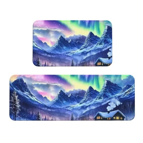 Tapetes de cocina acolchados Glacier Sky: comodidad para tus pies mientras cocinas 2