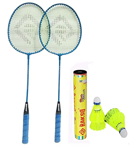 RAKSO Badminton Set 2 PC Badminton 4 PC Plastic Shuttle Cock All Quilitiy Best (B09K56MYJ4) Amazon Price History, Amazon Price Tracker