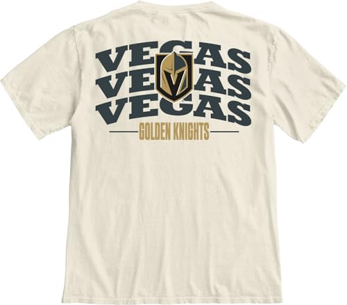 Vegas Golden Knights NHL Officially Licensed T-Shirt Ringspun Front/Back Fury Ivory, X-Large by Blue 84 - Used condition - Image 3