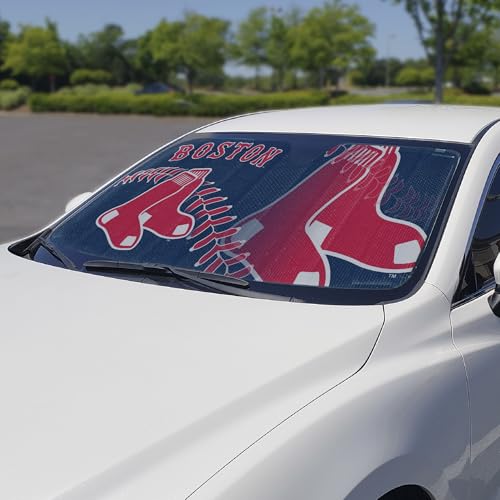 Image of FANMATS MLB Unisex-Adult Windshield Sun Auto Shade 59 inch x 29.5 inch