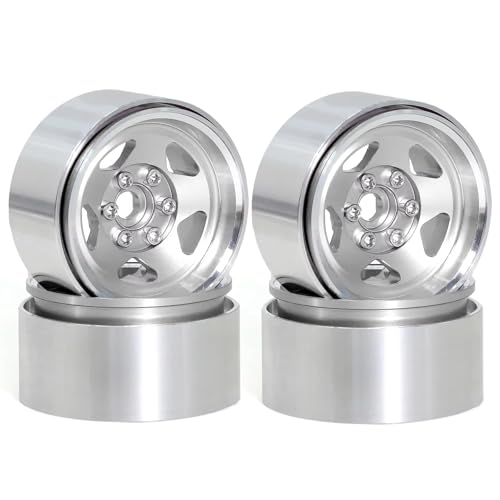 RCp[c For Axial For SCX10 For SCX10 II For TRX4 D90 1:10 RCN[[J[p[c 2.2C` A~ r[hbNzC[nuANZT[(Silver)