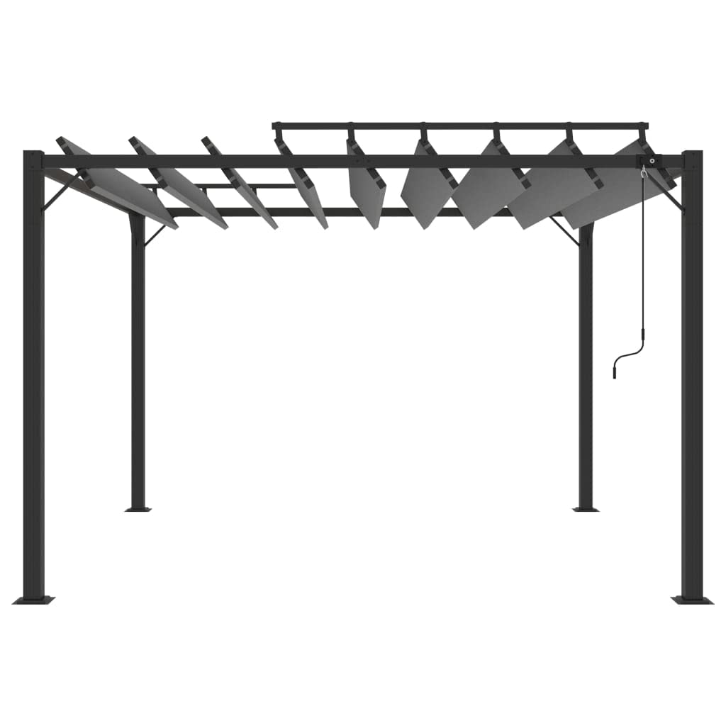 Pergola avec toit à lamelles - 3 x 3 m - Tonnelle en aluminium - Anthracite