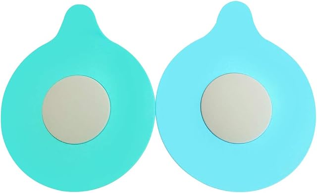 Drain Plug,Pack of 2 Bathtub Drain Stopper Silicone,Rubber Bath Tub Drain Plug Cover Universal bath plug Use for Bathroom, Laundry, Kitchen (Blue&Mint)