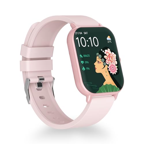 Image of SHKOD Watch1 Pro 1.83 inch HD Display Smart Watch with Bluetooth Calling, AI Voice Assistance, 100 Sports Modes IP67 Rating Fast Charging 240 * 286 Pixel High Resolution (Pink)