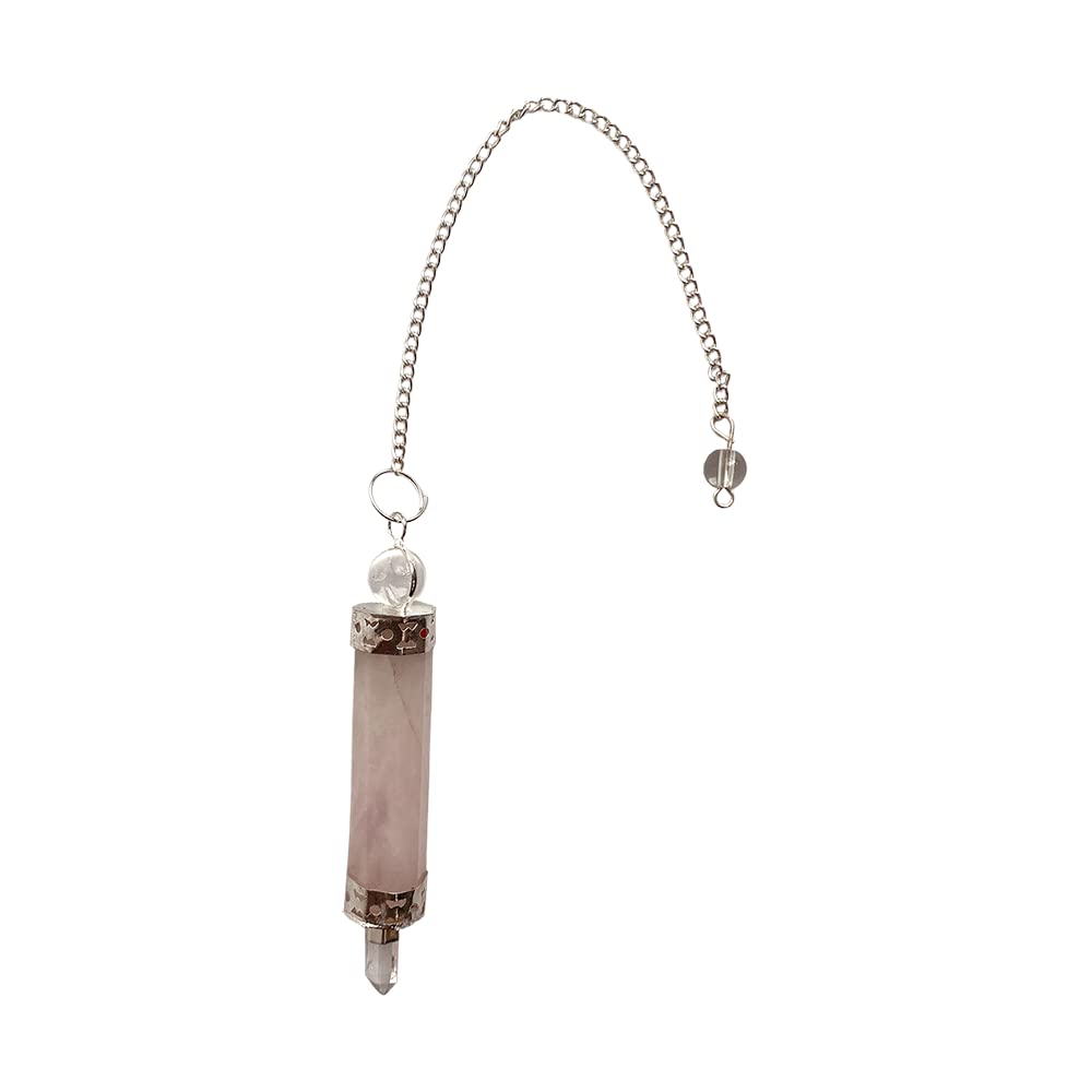 VIE Three-Part Pendulum, Rose Quartz