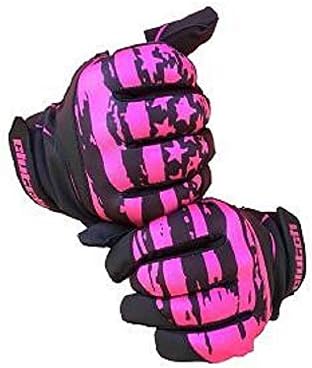 Clutch Sports Apparel Pink American Flag Baseball and Softball Batting Gloves - Super Grip Finger Fit for Adult and Youth - Performance Mesh & Perforated Sheep Skin Palm (Pink, Medium)