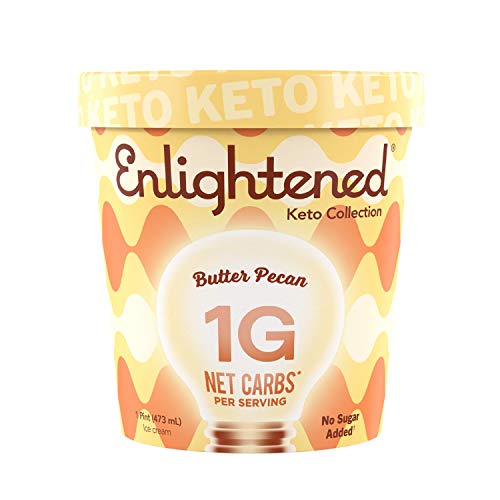 Enlightened, Butter Pecan Ice Cream Keto Ice Cream, 16 fl oz (Frozen)