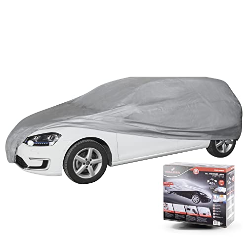 WALSER Telo Copriauto All Weather - Mezzo Garage Grigio, Impermeabile, Anti UV, Misura L - Foto 9