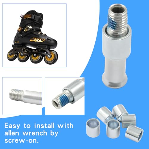Luomorgo HAO025030001 17 Pcs/1 Set Inline Skate Wheel Axle Spacer Screw thumb #4