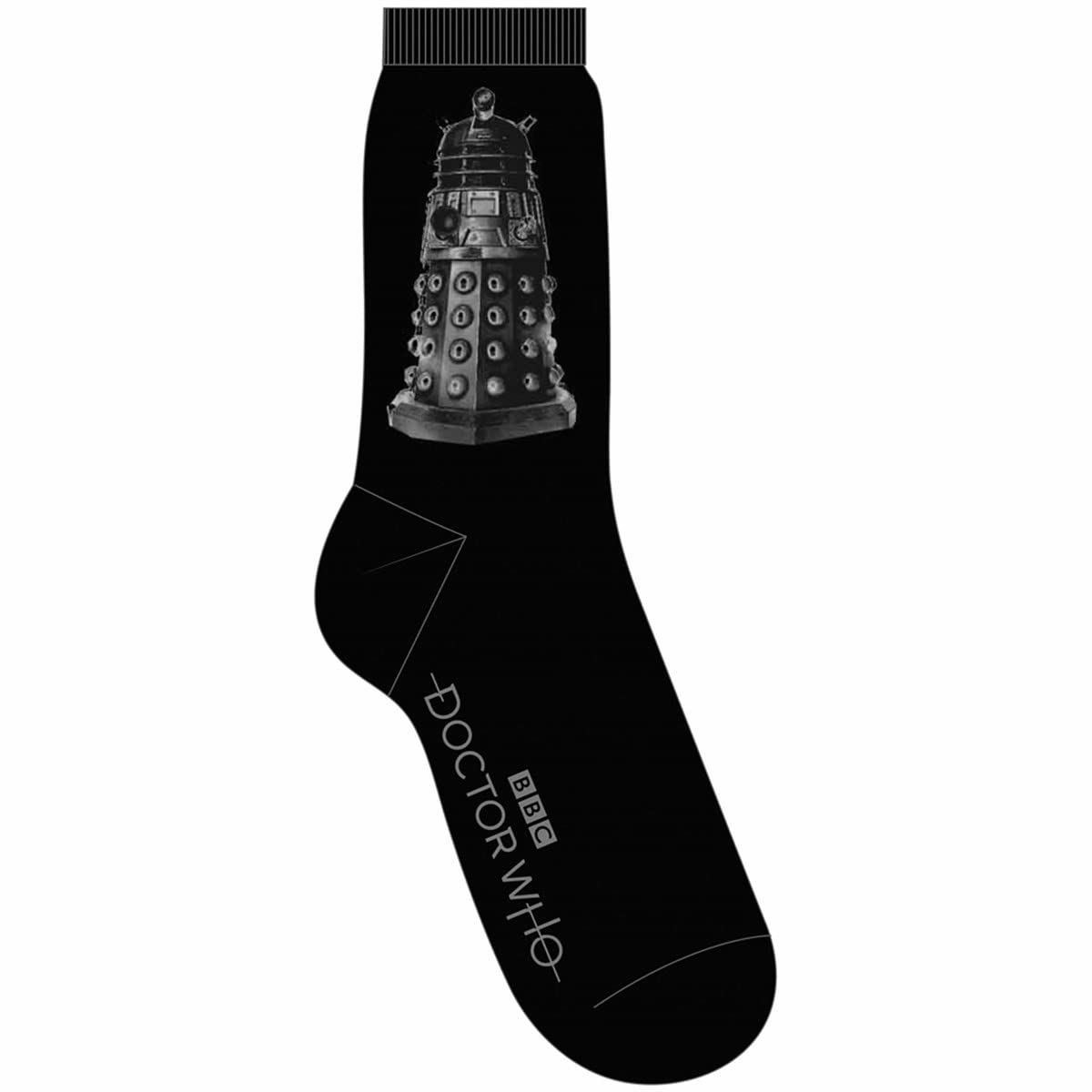 BBC Doctor Who Men's Calf Crew Socks - Dalek Design