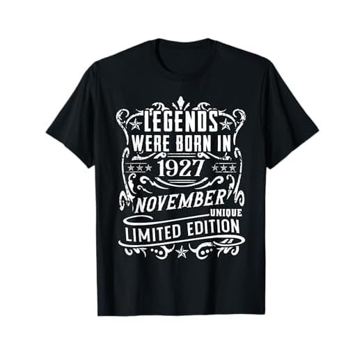 Cumpleaños Noviembre 1927 Edición Limitada Regalo Vintage Camiseta