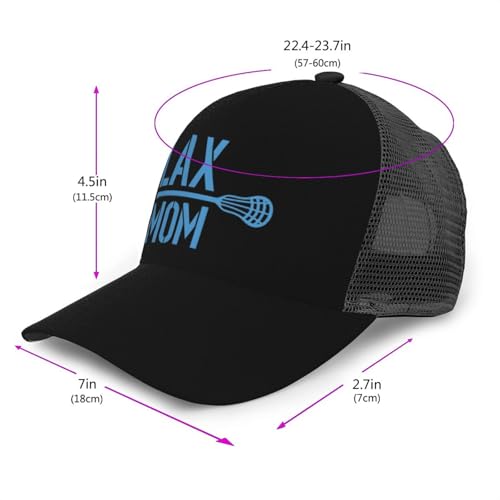 Lax Mom Unisex Mesh Baseball Caps - Classic Adjustable Hat2