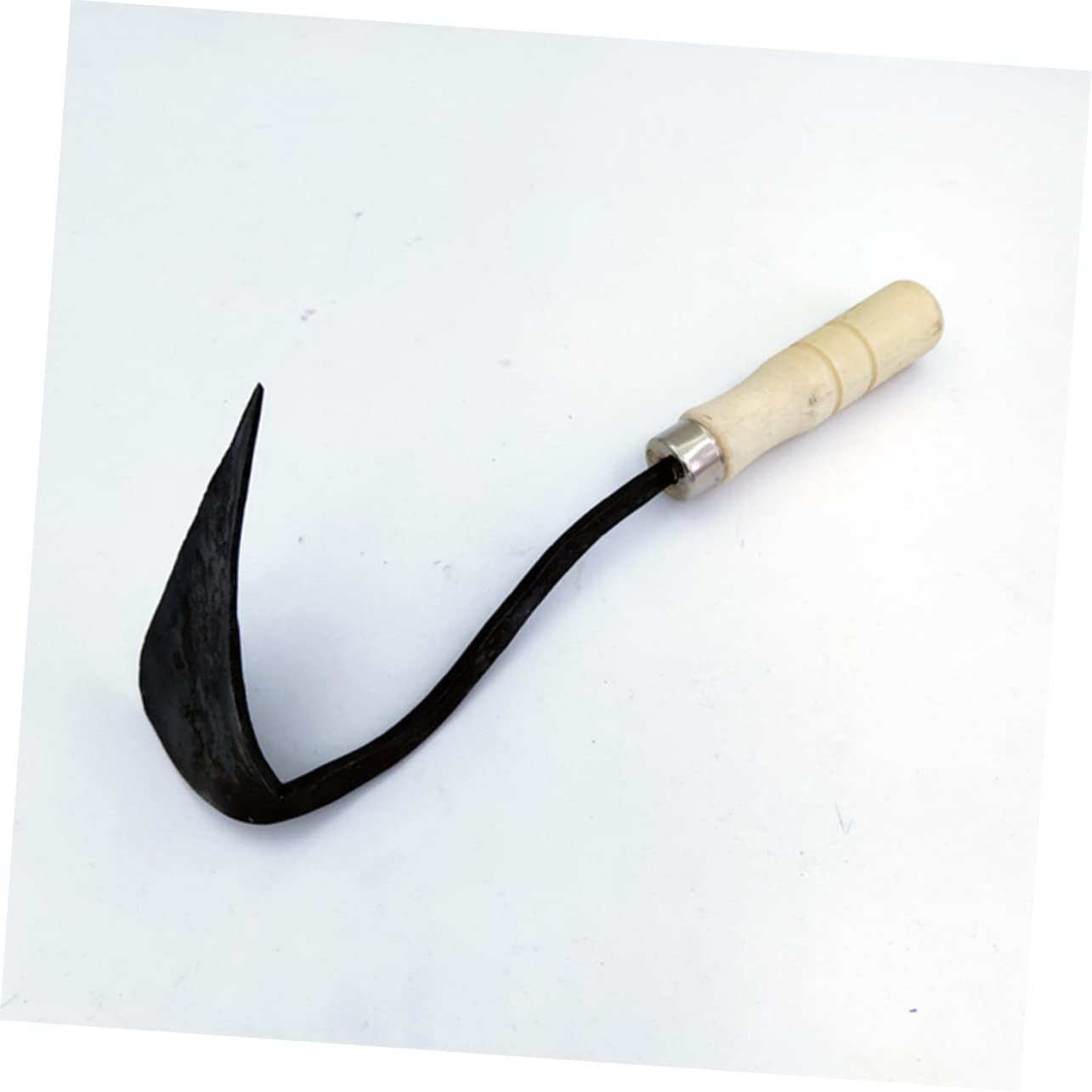 UPKOCH Zappetta da Giardinaggio Forgiata Manico in Legno, Aratro a Mano Portatile per Scavare e Trapiantare, Attrezzo Pratico per Casa, Giardino e Orto