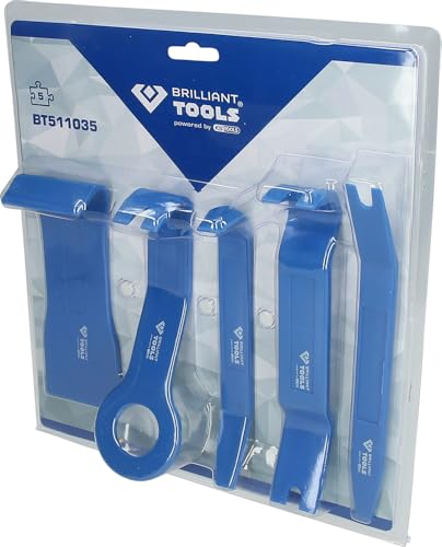 BRILLIANT TOOLS BT511035 Zierleistenkeile-Satz, 5-tlg [Powered by KS TOOLS]