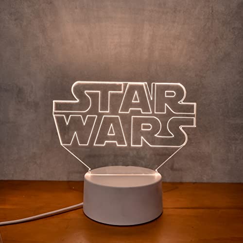 PopLumos - Luminária led 3d, Star Wars logo