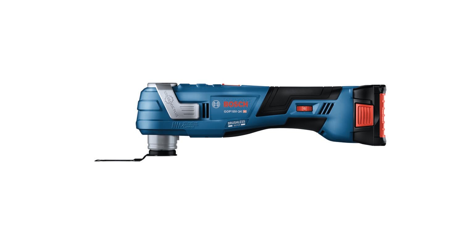 Bosch Starlock Cordless Brushless 18-volt Variable Speed 3-Piece  Oscillating Multi-Tool Kit with Soft Case (1-Battery Included)