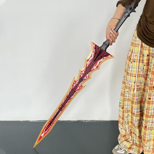 49" Anime Yegrithe Cosplay Sword Shadow Sword Cosplay Weapon Metal with Hanging Board,for Role-Playing,Display,Collection,Decor by Heartcos - Image 4