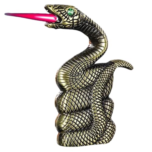 Encendedor Butano Llama Roja Antiviento Diseño Serpiente miniatura 1