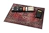 DRUM N BASE Vintage Persian Style Pedal & Amp Rug, Non Slip Waterproof Rug for Stage or Studio Use to Reduce Vibrations, Original Red, 2.62 FT x 1.96 FT #4