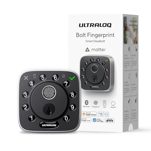 ULTRALOQ Bolt Fingerprint Smart Lock with Matter Over Thread