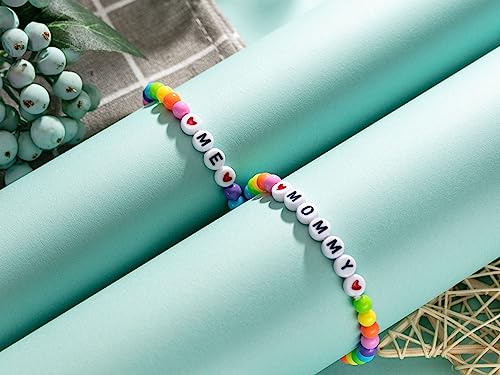 First day of kindergarten bracelet Back to School Mommy and Me Bracelet Set for 2 First Day of School Gifts for Boys Girls2