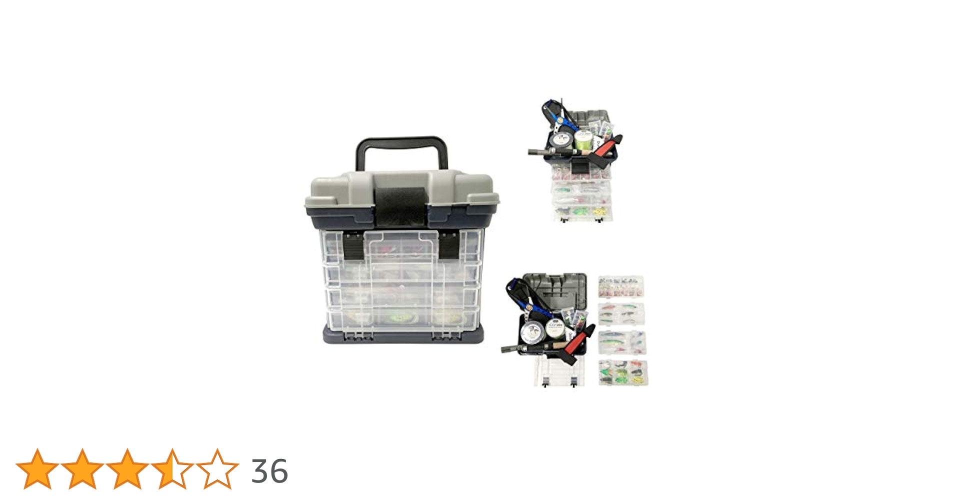Amazon | 【オルルド釣具】 大容量 タックルボックス 4段式