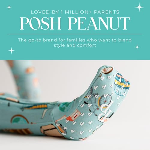 Image of Posh Peanut Convertible Baby Sleepers - Footless Baby Pajamas with 2 Way Zipper for Easy Diaper Changes