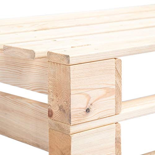 Canapé d'angle en palettes modulable avec coussin extérieur pour terrasse - 7