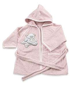 Italbaby Szlafrok Frotte Niemowlęcy 0-6 Miesięcy Różowy